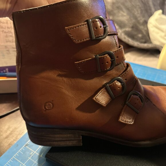 Born Womens Cardi Ankle Boot Brown Size 11 - Picture 2 of 7